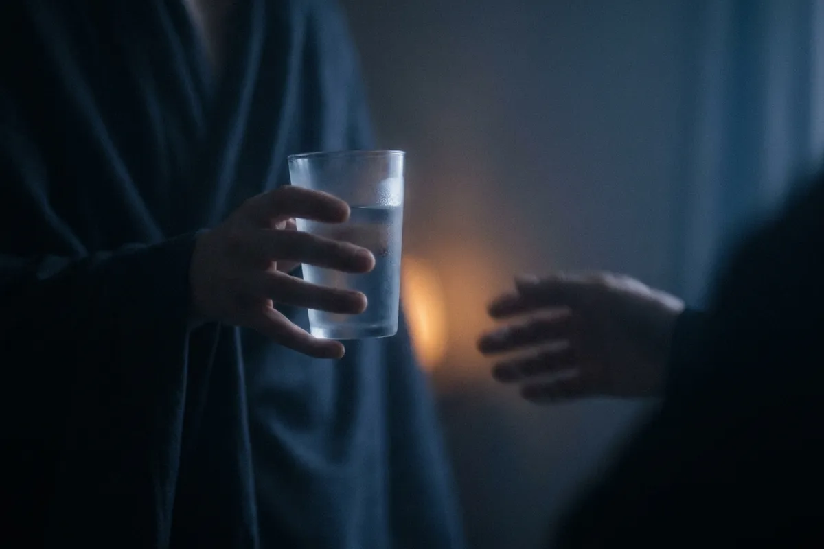 Un vaso de agua que alguien te tiende