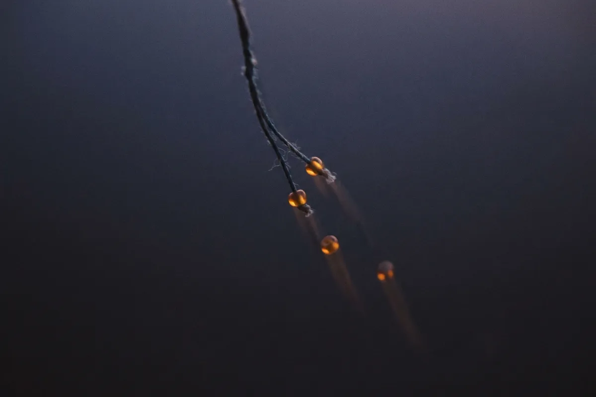 Beads off a string