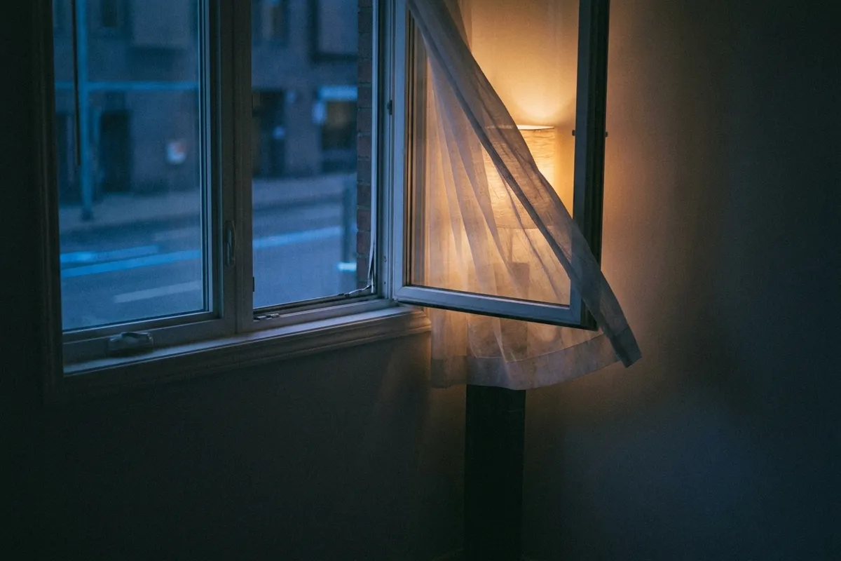Night air at window