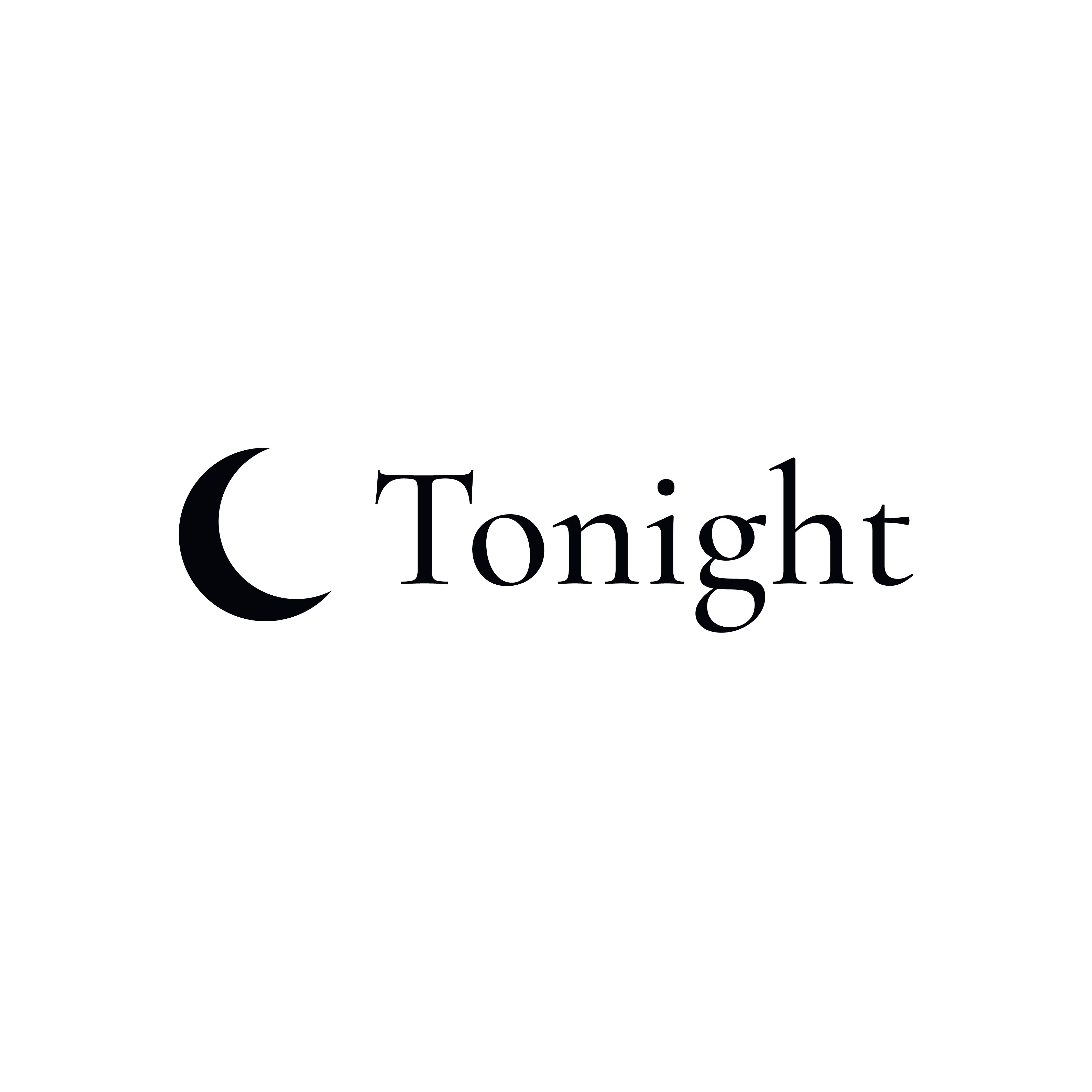 Tonight logo on light